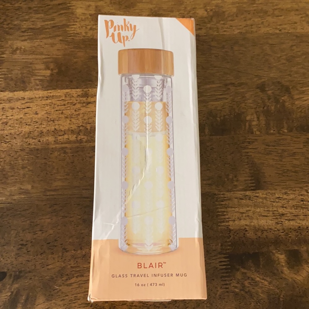 Pinky Up Blair Garden Party Glass Infuser Mug